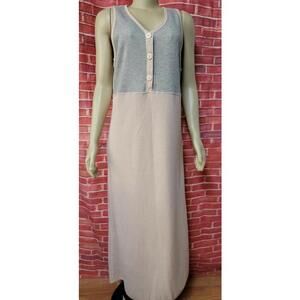 Melrose Studio Pinkish Gray Size M Knit REVERSIBLE WOMEN'S SWEATER DRESS NWT #W7